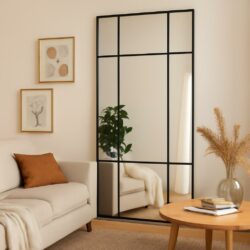 New York Spejl Antik Sort ramme 170x80 Partivare