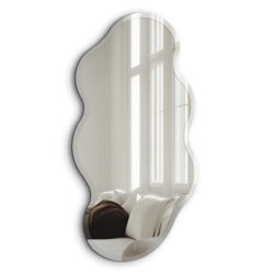 Organisk spejl med facetkant -  Aura - 55x110