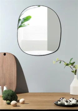 Organisk SPEJL MED SLEBET KANT -50x52 cm - Parti vare