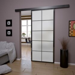 Classy Skydedørssystem - Matteret glas - 10 Sektioner - Flere Størrelser