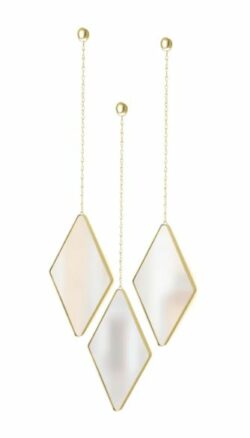 Umbra dima Diamond Mirrors (Sæt med 3) - Messing