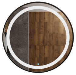 Bremen Basic frontlight spejl med sort ramme og Touch sensor - Flere Størrelser