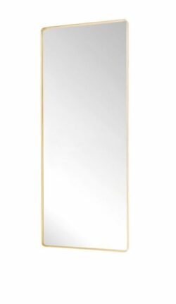 Firkantet Vægspejl i Messing