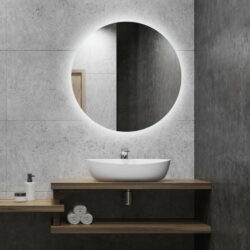 Demo - Exclusive Tenerife – LED backlight spejl Ø90- Ingen skader, men har været ude hos en kunde