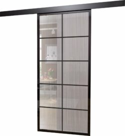 Classy Skydedørssystem - Reeded/riflede glas - 10 Sektioner - Flere Størrelser