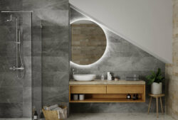 Berlin Basic rundt spejl - LED - Tilskåret - Flere størrelser