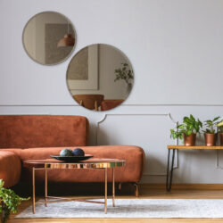 INCADO - Bronze spejl med facet