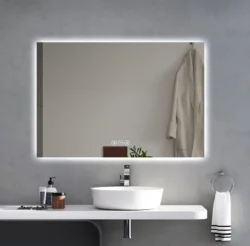 Koniseur Backlight badeværelses spejl, LED, Antidug og Touchsensor - H75 x B120 cm DEMO