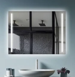 Spejl H60xB80 cm. med led.