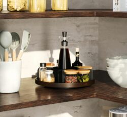 Bellywood Lazy Susan i sort/brun
