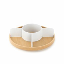 Bellywood Lazy Susan i hvid/natur