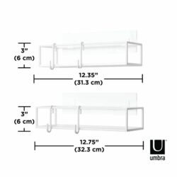 CUBIKO brusehylde, hvid - 2stk.