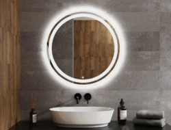 Hera Basic Rundt LED vægspejl - HERA Touch Switch - Ø70 cm-Demo