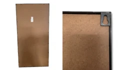 Koniseur New york spejl Sand farvet ramme 100x200 - hærdet glas